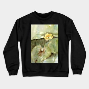 Water lily in watercolour Crewneck Sweatshirt